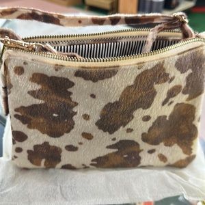 Cow print crossbody